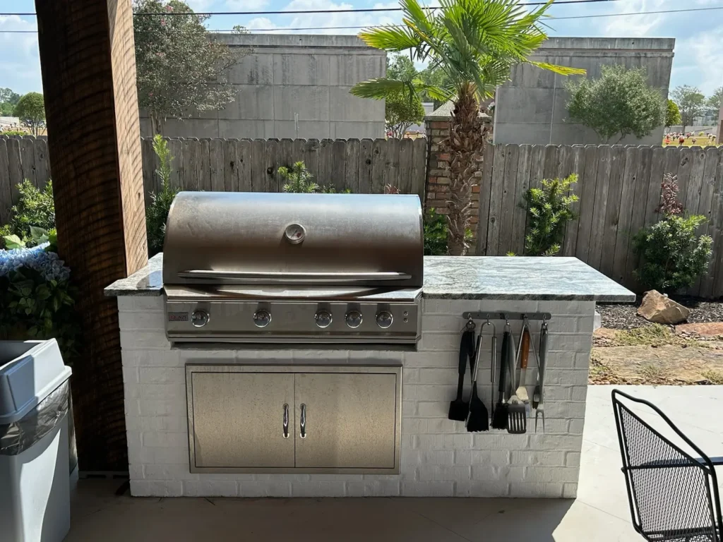 Outdoor kitchen countertop and cabinet project by EE Kitchen & Bath